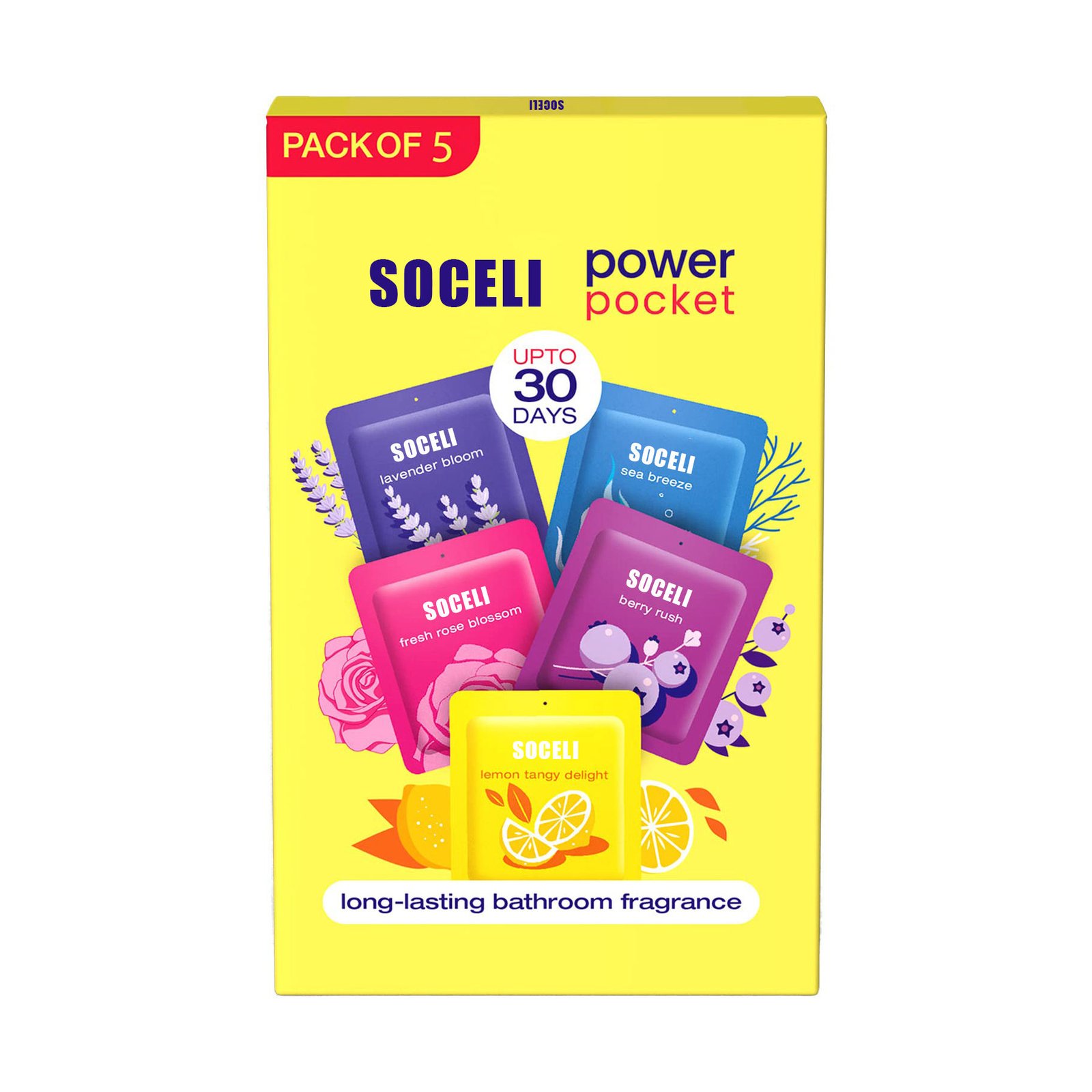 Soceli Power Pocket Hanging Air Freshener Gel Aroma